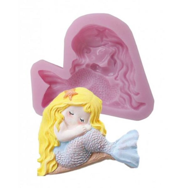 Cesil Silikonová forma Mořská panna sedící