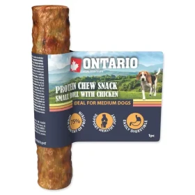 Ontario Protein žvýkací pamlsek malá rolka s kuřecím 12.7cm (214-56031)