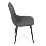 Jídelní židle, šedá, látka, CT-V2972 GREY2
