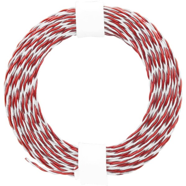 Donau Elektronik 210-05 lanko/ licna 2 x 0.04 mm² + 2 x 0.04 mm² červená, bílá 10 m