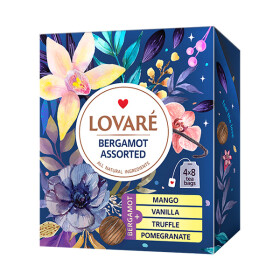 LOVARÉ Bergamot Assorted, sada čajů (32 sáčků)