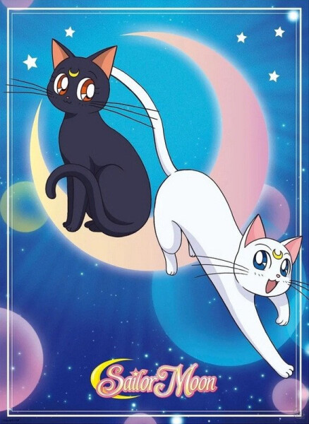 Sailor Moon Plakát Luna Artemis 52 x 38 cm