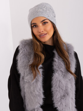 Dámská čepice AT CZ 23250.61P Šedá vzor - FPrice šedá vzor one size