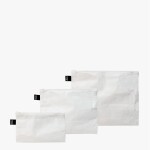 Taštičky na zip 3 ks LOQI TYVEK White