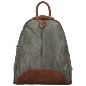 Trendy dámský koženkový kabelko-batůžek Eligio, šedý