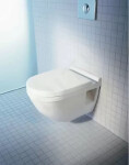 DURAVIT - Starck 3 Závěsné WC se sedátkem SoftClose, bílá 42000900A1