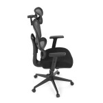 Kancelářská židle, synchronní mechanismus, černá látka, KA-Q8203 BK