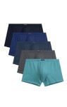 Boxerky Atlantic 5SMH-002 A'5 M-2XL modro-grafitově-černá XL