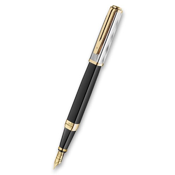 Plnicí pero Waterman Exception Reflections of Paris SE DLX Black GT, hrot F