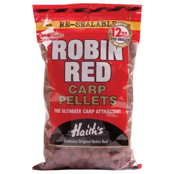 Dynamite Baits Pelety Robin Red Pre-Drilled Pellets 900g 12mm (DY083)