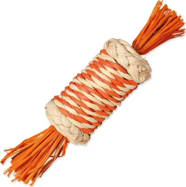 TRIXIE Sisalový bonbón pro hlodavce oranžová / Hračka / 18 cm / Sisal (G15-6188)