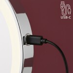 REA - Zrcadlo LED Glow Chrome HOM-70003