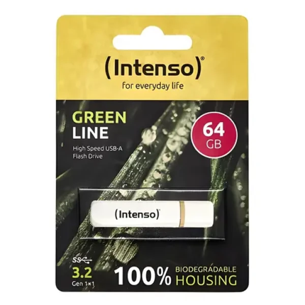 Intenso Green Line 64GB / Flash disk / USB-A 3.2 Gen 1 (3540490)