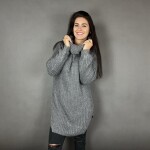 HOSH Pletený jednobarevný rolák CLAIRE Barva: Tmavě šedá