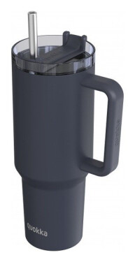 Nerezový termohrnek s brčkem Stream Black 1200ml