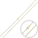 LUNICA Stříbrný řetízek SNAKE GOLD 45cm 0828