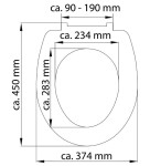Schütte ROUND DIPS | Duroplast HG, Soft Close 4008431825939