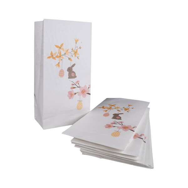 Det Gamle Apotek Papírový sáček Easter Blossom – 10 ks, bílá barva, papír