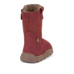 Dívčí zimní barefoot kozačky ZERU TEX BOOT Bordeaux, Froddo, G3160242-4, červená - 30