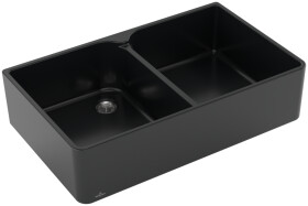Keramický dřez Villeroy & Boch Farmhouse 90 X, 639001R7, Pure Black 639001R7