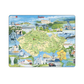 Puzzle Česká republika: Památky 78 dílků