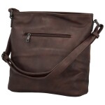Trendy dámská koženková crossbody kabelka Nicoll, coffee