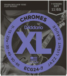 D'Addario ECG24-7 Chromes Flat Wound 7-String Jazz Light 11-65