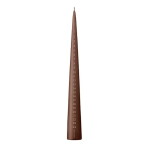 Ester & erik Adventní svíčka Cone 37 cm – 25 Hazelnut, hnědá barva, vosk