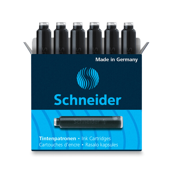 Inkoustové bombičky Schneider, 6 ks černé