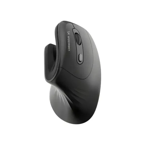 Wozinsky WWM-1076 černá / Bezdrátová vertikální ergonomická myš / optická / 3600 DPI