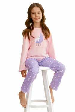 Dívčí pyžamo Livia růžové 86