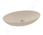 VILLEROY & BOCH - Loop&Friends Umyvadlo na desku, 620x420 mm, bez přepadu, CeramicPlus, Almond 4A4801AM