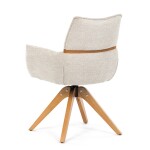 Jídelní židle, béžová, látka, DCH-D1348 CRM2