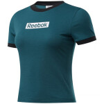 Dámské krátké tričko FK6679 tmavě zelené - Reebok S
