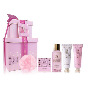 Koupelový set ESSENCE OF BEAUTY ve skládaných opakovaně použitelných dárkových krabičkách