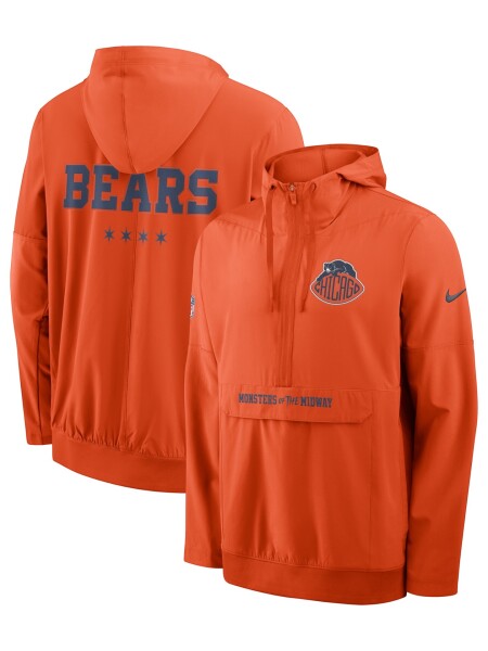 Nike Pánská bunda Chicago Bears NFL 2026 Rivalries Sideline Half-Zip Anorak Velikost: S