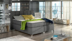 Boxspring Basilio Rozměr: 180 x 200 cm, látka: Riviera 36, Varianta: Bez LED osvětlení