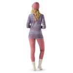 Dámské merino triko dlouhý rukáv SMARTWOOL Women's Classic Thermal Merino Base Laye, Nightfall Linear Peaks velikost: S