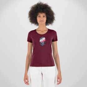 KARPOS Valley W T-Shirt, Crimson velikost: S
