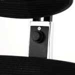 Kancelářská židle, potah černá látka a černá síťovina MESH, houpací mech.