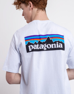 Tričko Patagonia M's P-6 Logo Responsibili-Tee® White