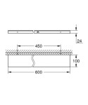 GROHE - Allure Polička, délka 60 cm, Cool Sunrise 40965GL1