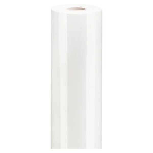 Lesklý dárkový balicí papír, šířka 70cm, délka 25m, bílý