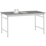 Manuflex LD1113.6011 ESD ESD pracovní stůl UNIDESK s kaučuk deska, rezedově zelená RAL 6011, Šxhxv = 2000 x 800 x 720-73