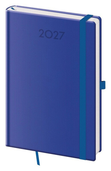 Diář 2027 týdenní A5 Print Plus - královská modrá