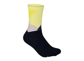 POC Essential Print ponožky Splashes Multi Sulfur Yellow vel. M