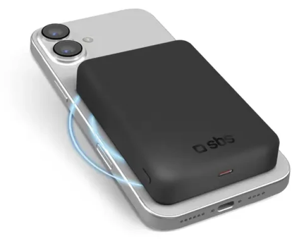 SBS 10000 mAh černá / Powerbanka / Mag / Qi2 / PD 20 W / USB-C