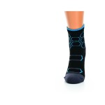 Sada ponožek little shoes sport hexagon kids bf black turquoise, 2 páry 35-38 EU