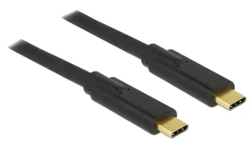 Delock USB-C kabel černá / USB kabel / USB 3.1 Gen 1 (5 Gbps) / Type-C - Type-C / PD 5 A E-Marker / 2 m (85527)