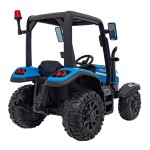 Mamido Dětský elektrický traktor BLAST s přívěsem 2x200W modrý